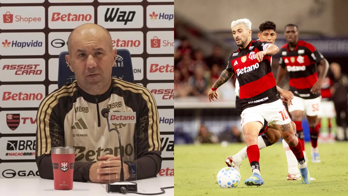 Leonardo Jardim desabafa com Arrascaeta antes de jogo do Flamengo x Vitória: "Te deixaram sozinho..."