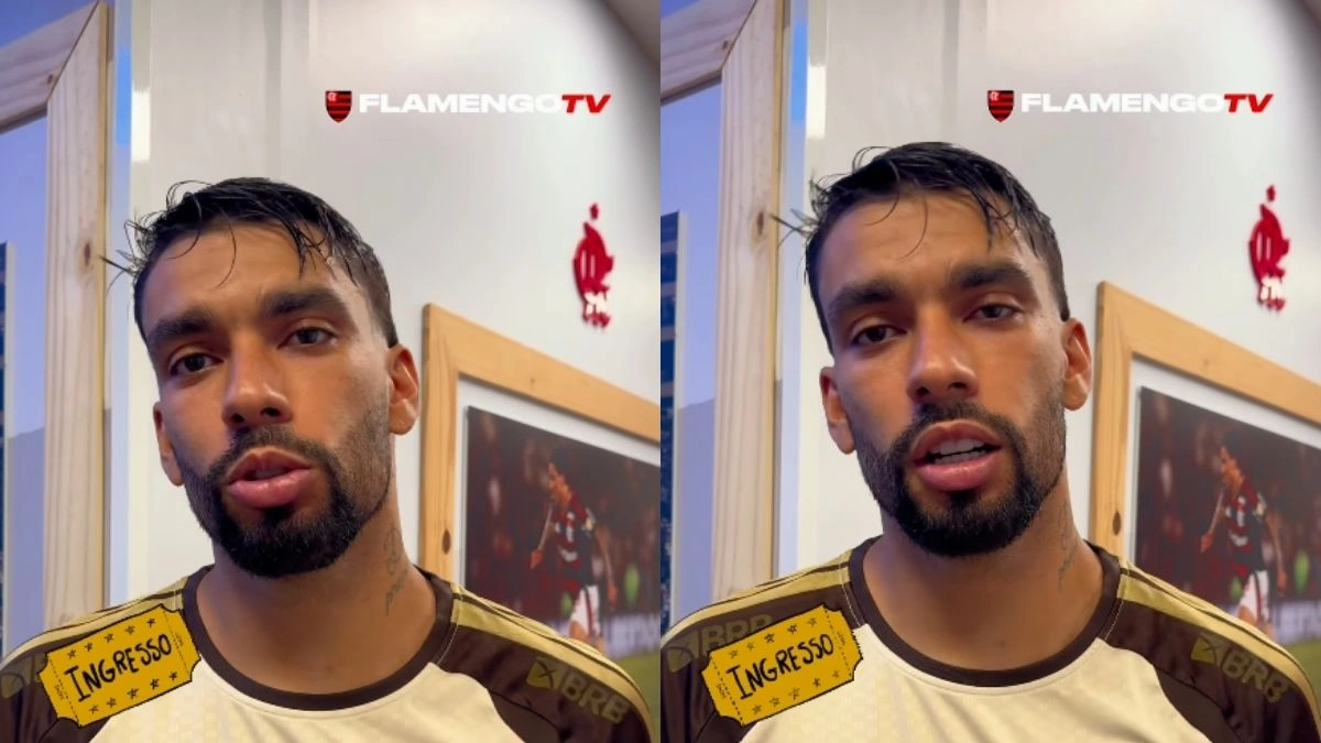 Lucas Paquetá faz pedido especial à torcida do Flamengo antes de jogo pela Libertadores