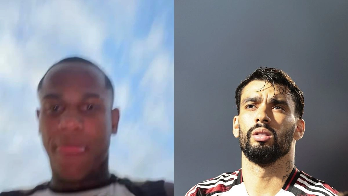 Lucas Paquetá ‘corta’ Wallace Yan em treino antes de jogo do Flamengo x Fluminense