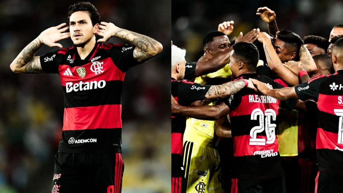 NORMAL! Pedro destrói Fluminense, Flamengo vence e sobe para 2º no Brasileirão