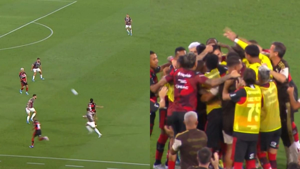 Pedro acerta chute inacreditável e marca 1º gol do Flamengo