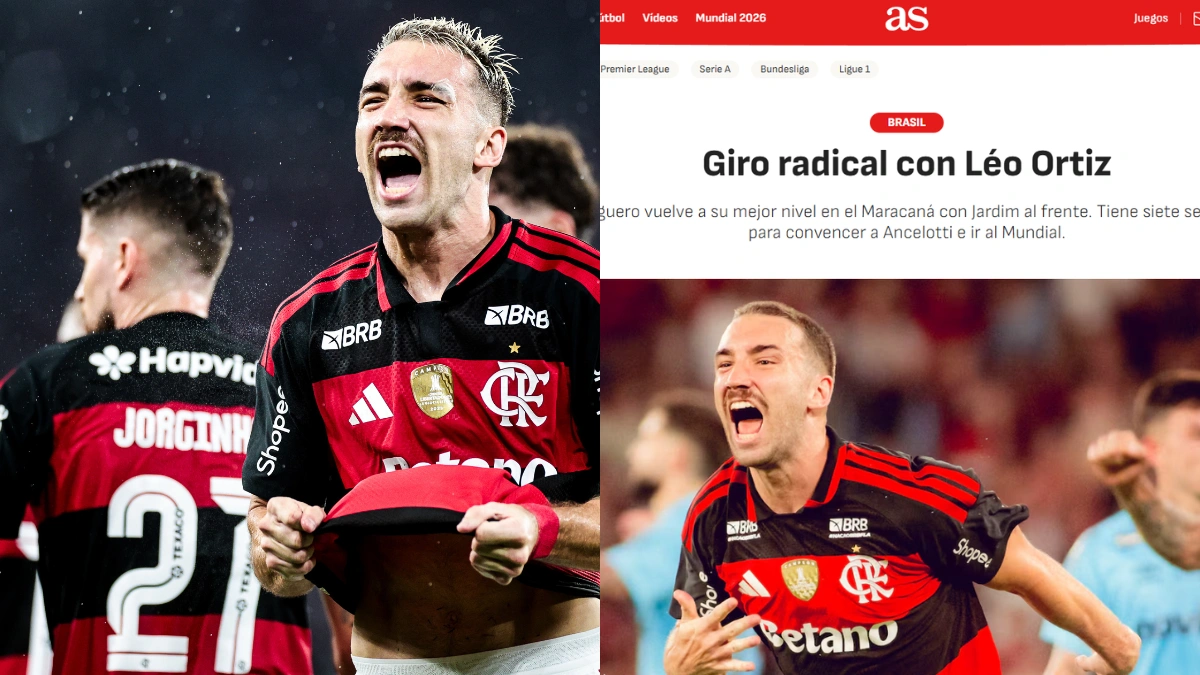 Portal da Espanha se derrete por jogador “impressionante” do Flamengo