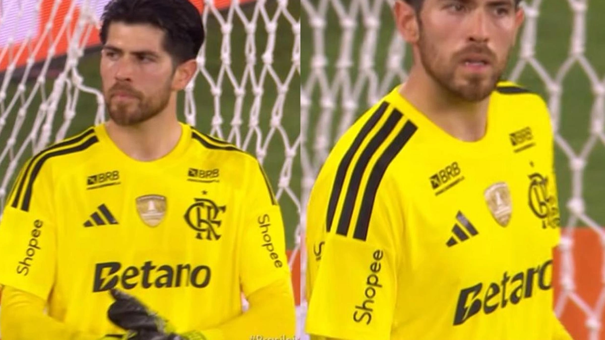 Rossi estreia novo uniforme de goleiro em jogo do Flamengo x Santos