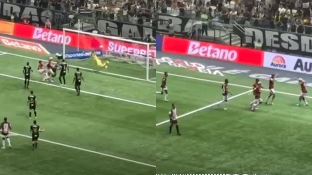 VÍDEO | Arrascaeta cabeceia para fazer 3º gol do Flamengo sobre Atlético-MG