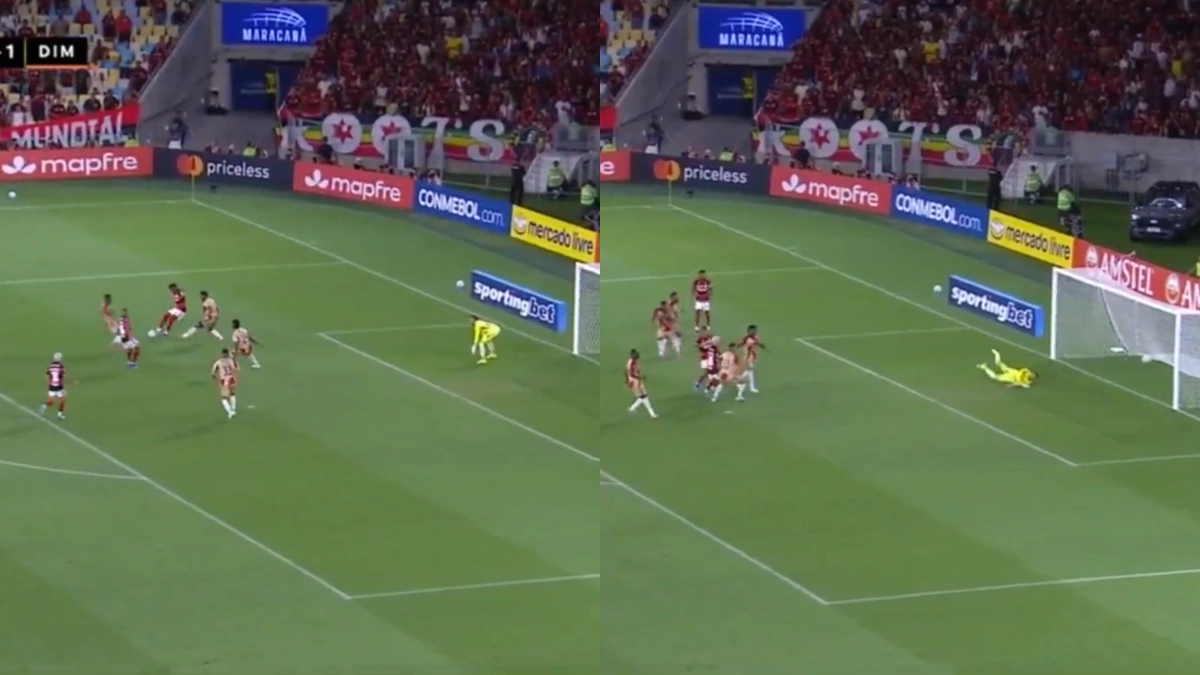 VÍDEO | Arrascaeta recebe passe de Bruno Henrique e faz 3ºgol do Flamengo sobre Independiente Medellín