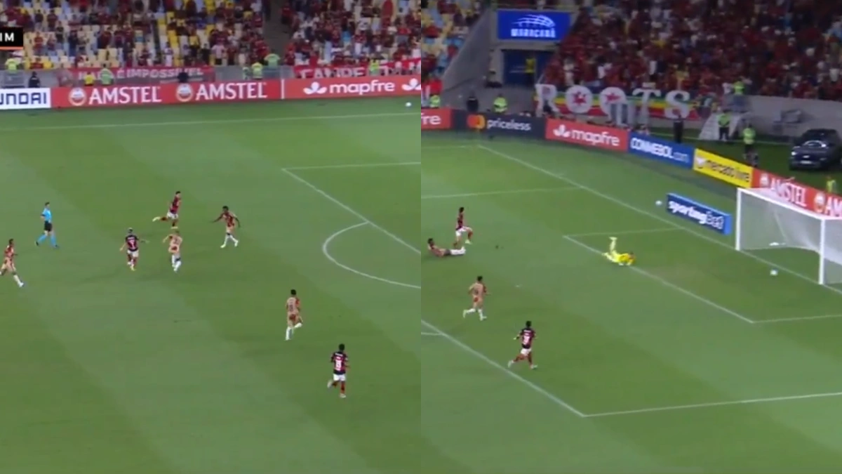 VÍDEO | De bico, Pedro fecha goleada do Flamengo por 4 a 1 sobre Independiente Medellín