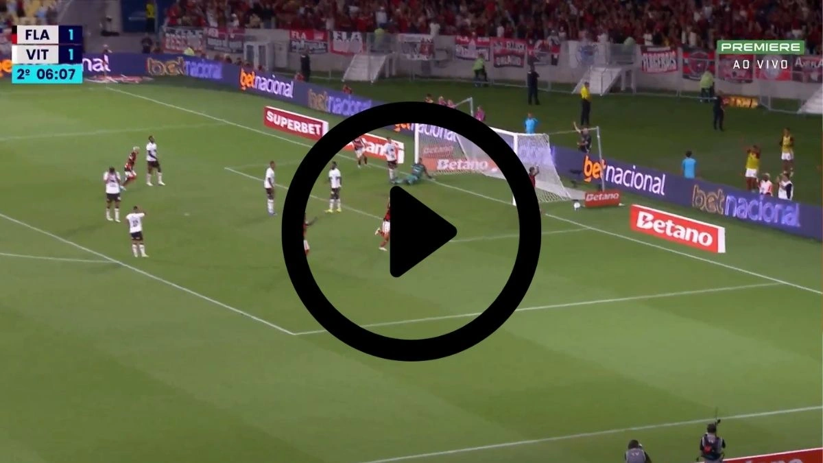 VÍDEO | Pedro marca, e Flamengo faz 2 a 1 no Vitória