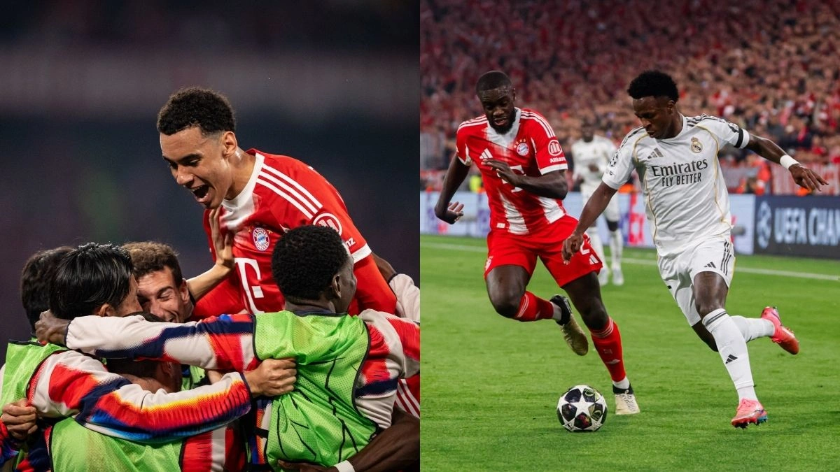 Vini Jr dá assistência, mas Real Madrid perde para o Bayern na Champions League