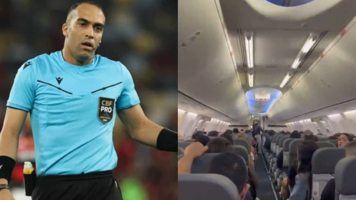 Árbitro de jogo do Flamengo x Palmeiras é hostilizado em avião