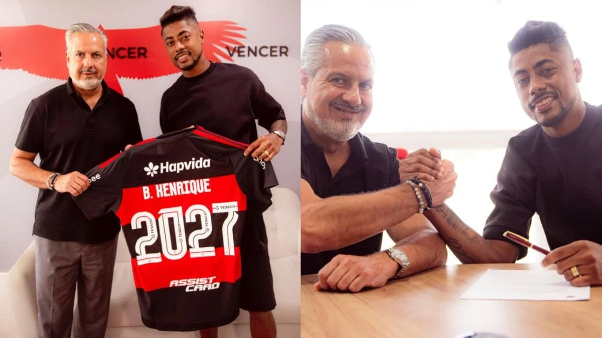 Bruno Henrique abre coração após renovação de contrato com Fla