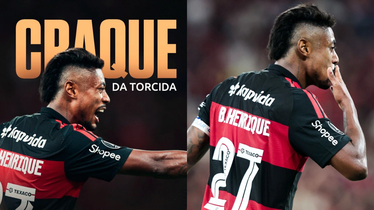 Bruno Henrique é eleito 'Craque da Torcida' após em jogo do Fla