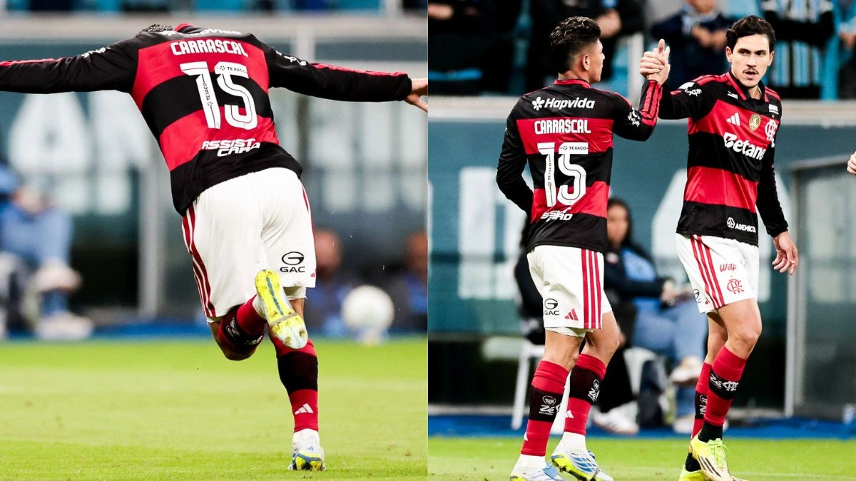 Carrascal põe fim em jejum de 2 meses sem gols pelo Flamengo