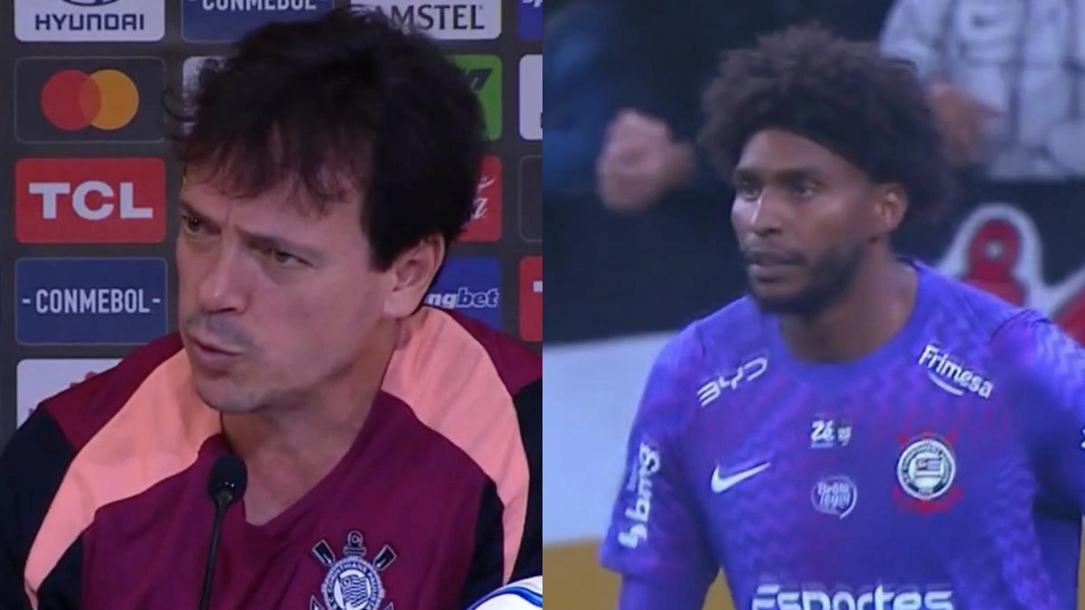 Fernando Diniz defende ex-Flamengo após falha bizarra em jogo do Corinthians na Libertadores