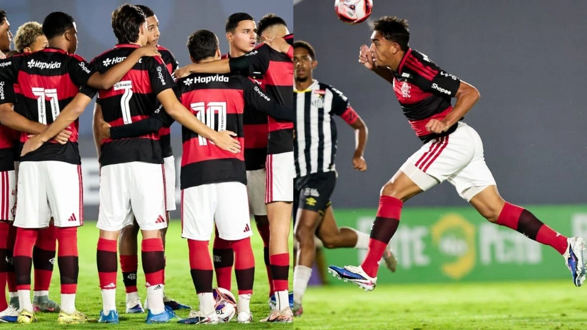 Flamengo vence Santos no Brasileirão Sub-20