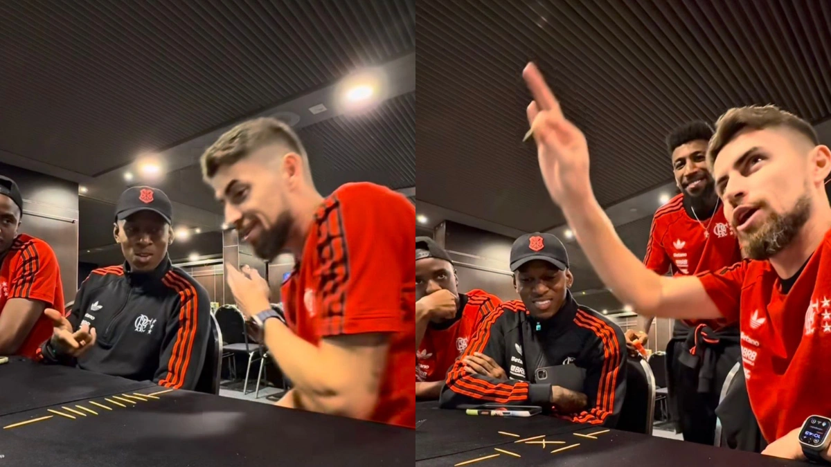 Jorginho ataca de mágico e engana jogador em concentração do Flamengo; veja vídeo