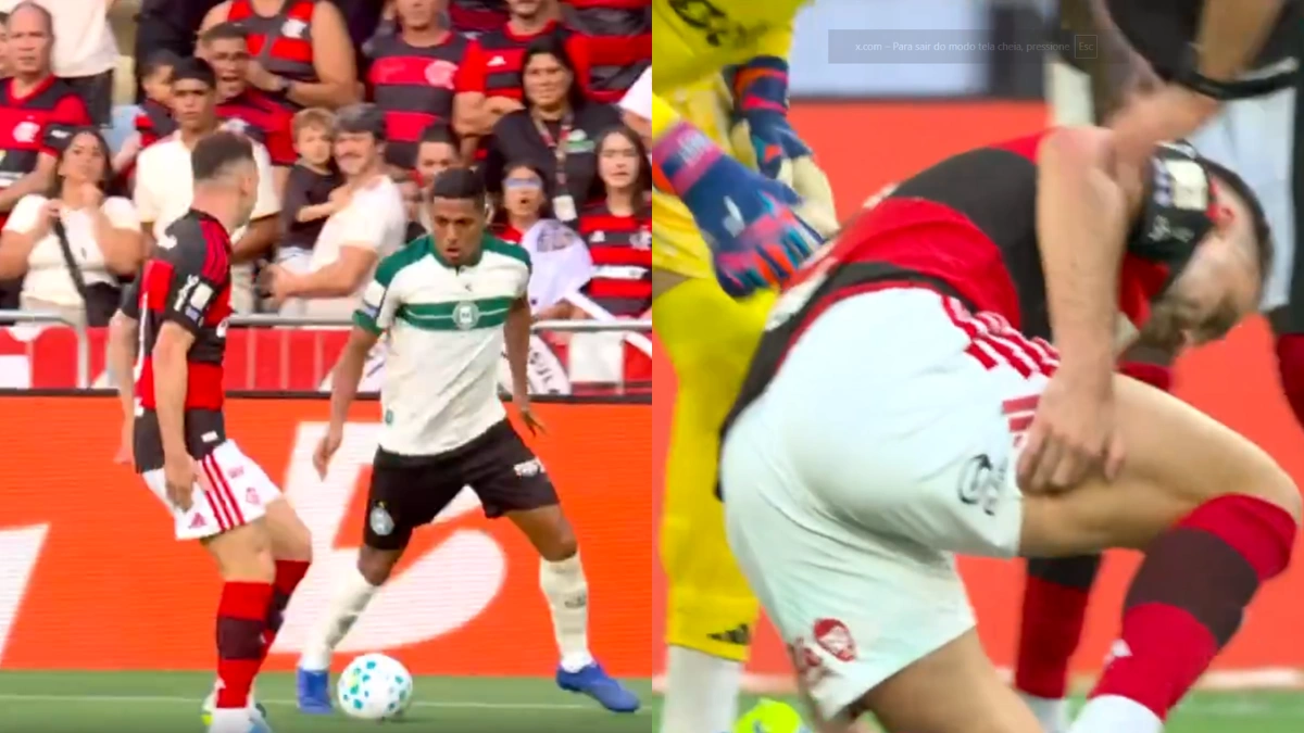 Léo Ortiz sente dores e deixa o campo em jogo do Flamengo x Coritiba