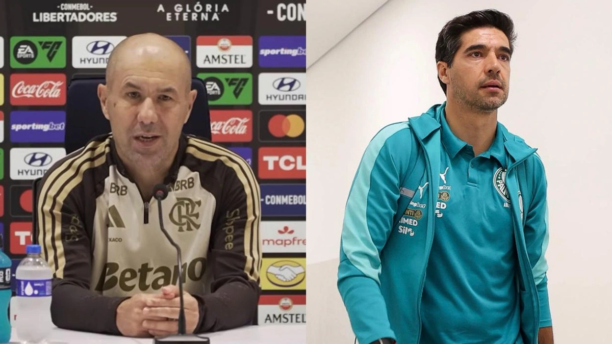 Leonardo Jardim ‘sai pela tangente’ ao falar de Abel Ferreira, mas pontua postura do técnico do Palmeiras: “Personagem”