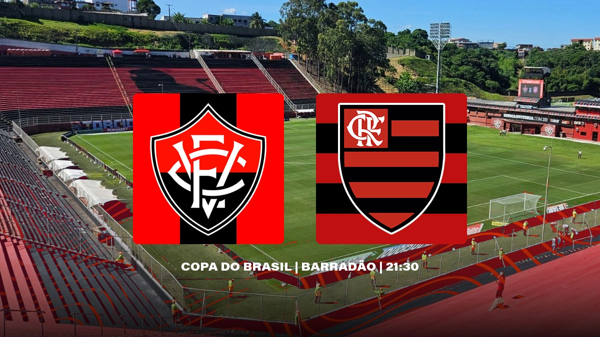 Que horas é o jogo do Flamengo x Vitória, pela Copa do Brasil?