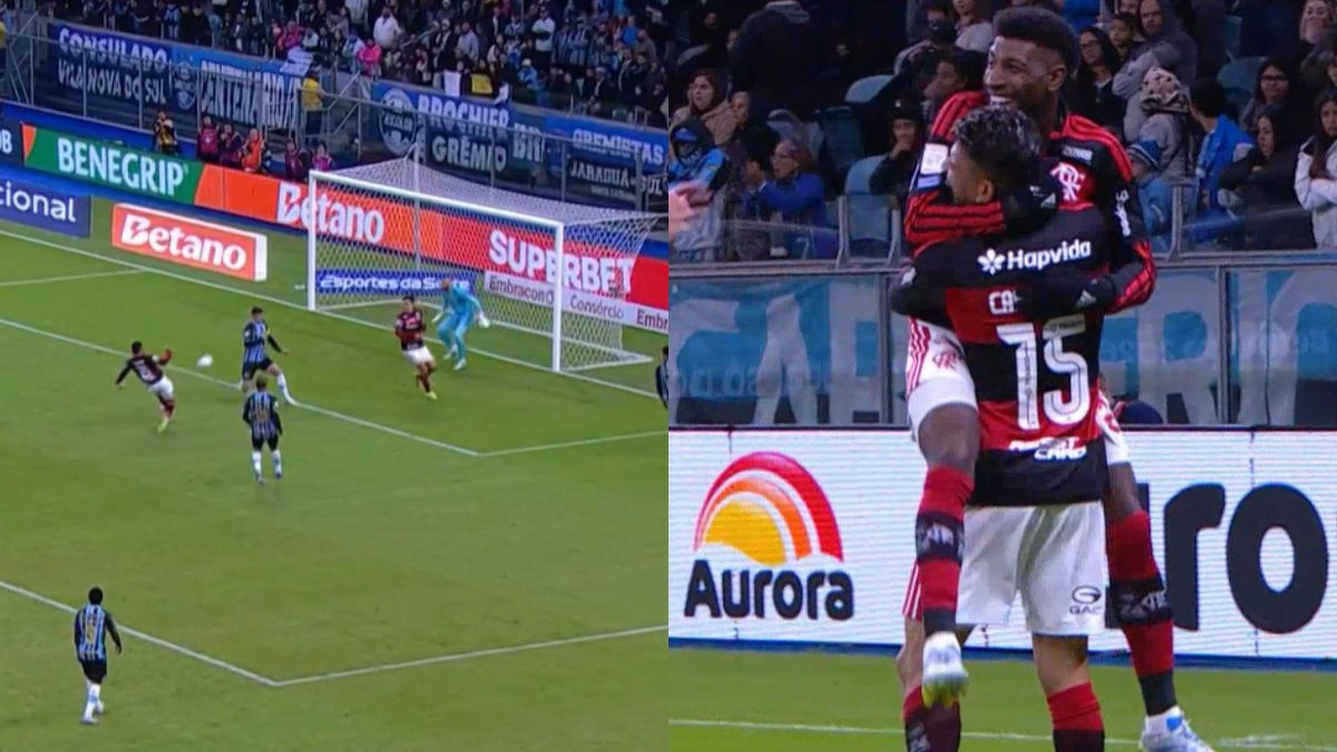 Royal acerta passe perfeito, e Carrascal marca 1º gol do Flamengo