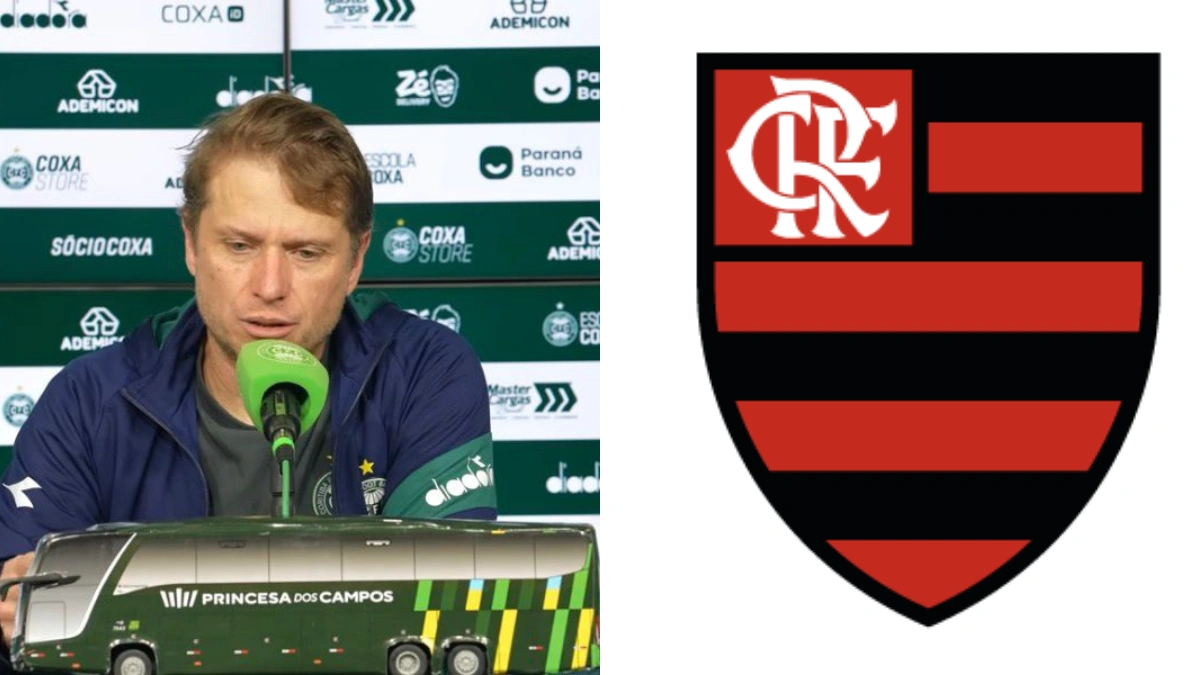 Técnico do Coritiba dá forte opinião sobre o Flamengo antes de jogo do Brasileirão