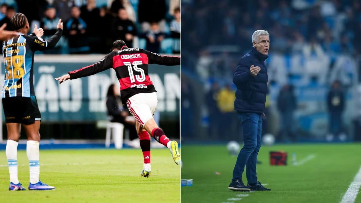 Técnico do Grêmio admite 'amasso' do Flamengo no Brasileirão