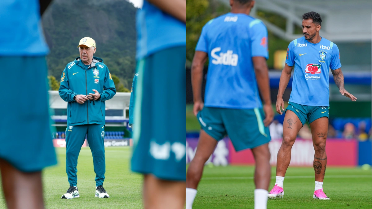 Ancelotti comanda treino com 4 jogadores do Flamengo à disposição
