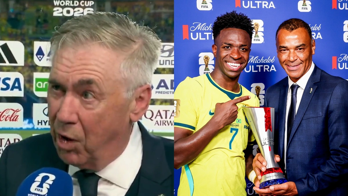 Ancelotti se derrete por Vini Jr após show do atacante na Copa
