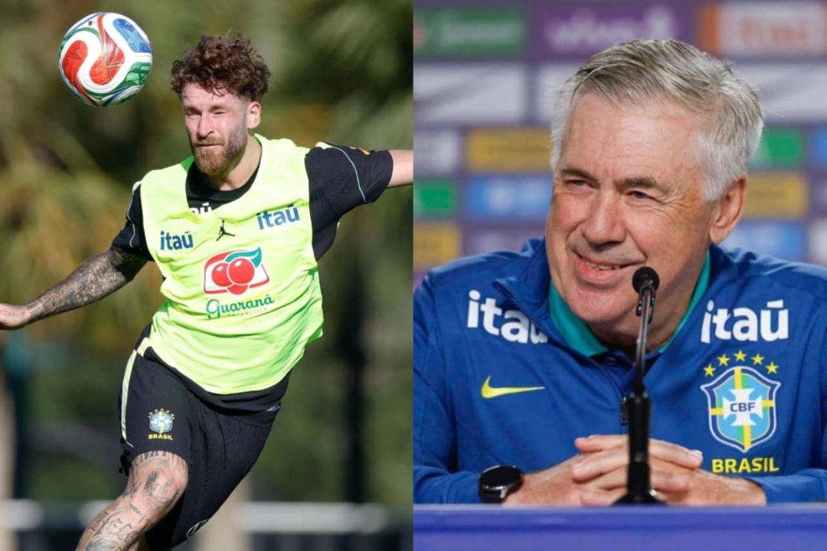 Ancelotti testa Brasil com Léo Pereira entre os titulares