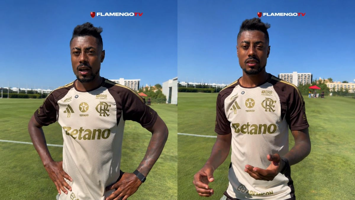 Bruno Henrique celebra reencontro com River pelo Flamengo