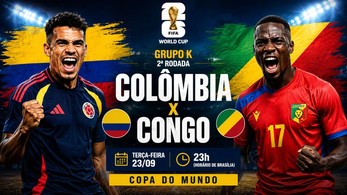 Colômbia divulga escalação para jogo contra Congo na Copa