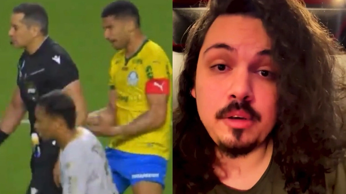 Criador de conteúdo sofre perseguição após vídeo sobre polêmica em jogo do Palmeiras