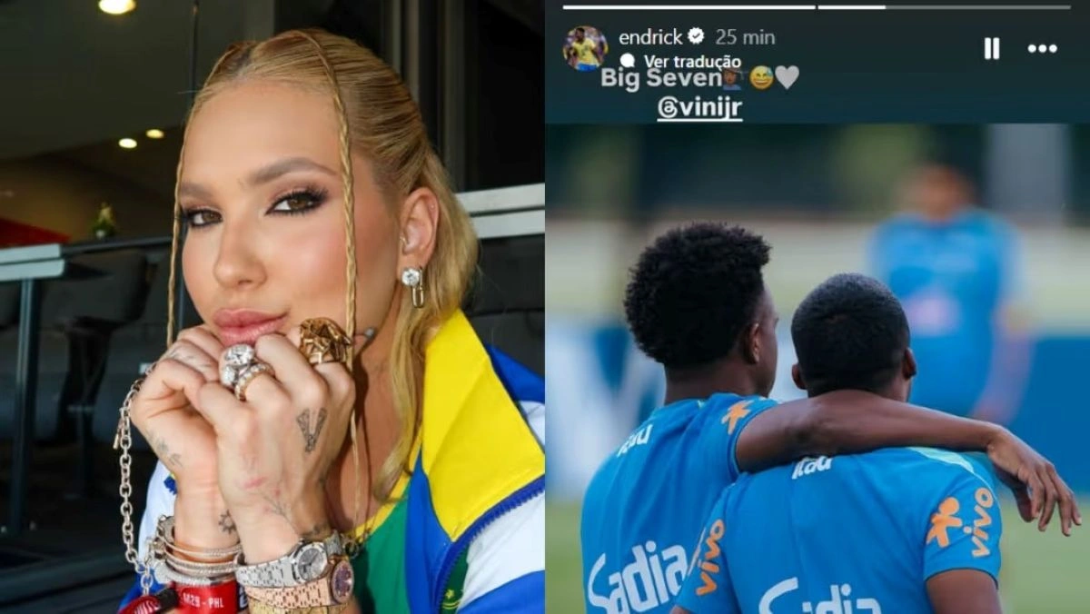 Endrick provoca Vini Jr com Virgínia, e ex-Flamengo rebate