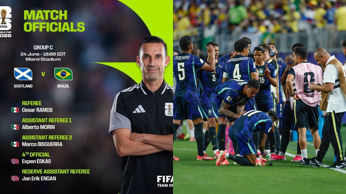 FIFA define arbitragem para jogo do Brasil x Escócia, pela Copa