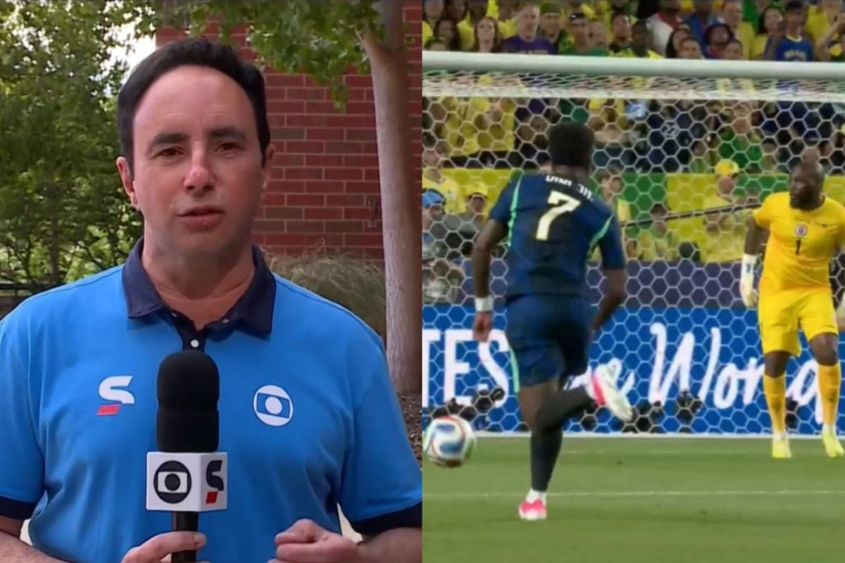 Jornalista da Globo se encanta com Vini Jr na Copa do Mundo