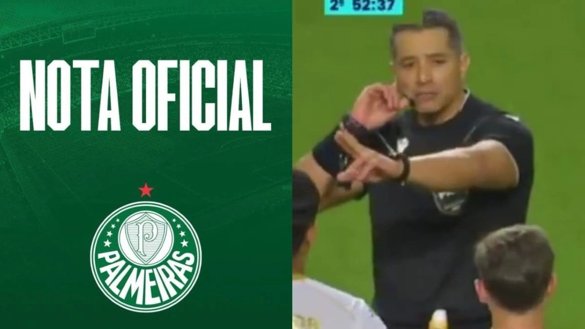 Método Palmeiras! Time emite nota reclamando de arbitragem após ser beneficiado em jogo do Brasileirão