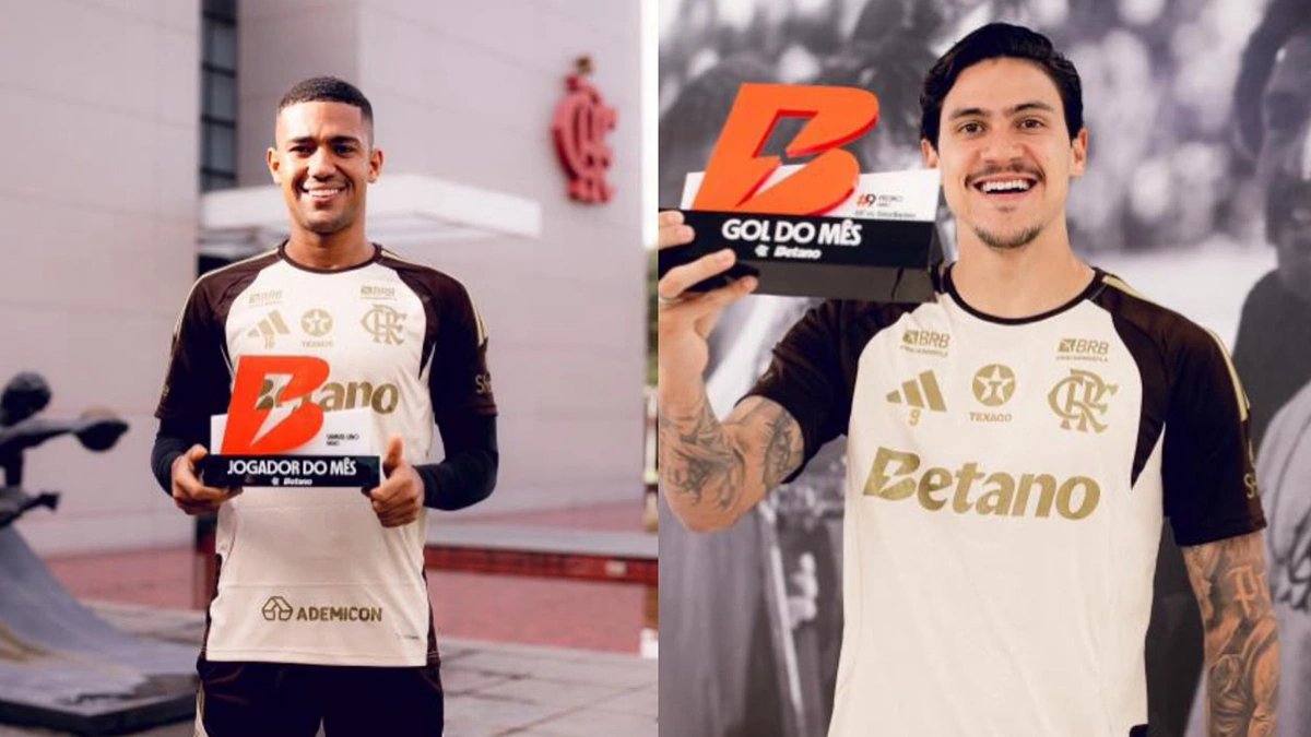 Samuel Lino e Pedro conquistam prêmios individuais pelo Flamengo