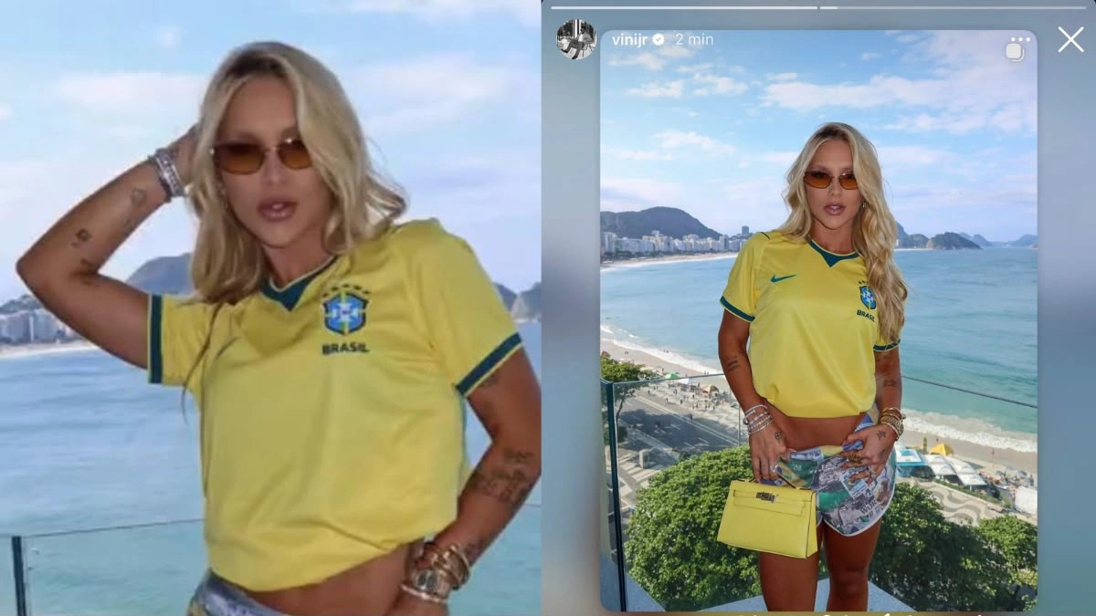 Vini Jr sai em defesa de Virgínia após influenciadora receber xingamentos em jogo da Seleção Brasileira