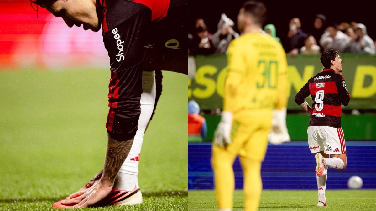 A explicação da comemoração de Pedro em Flamengo x Chapecoense