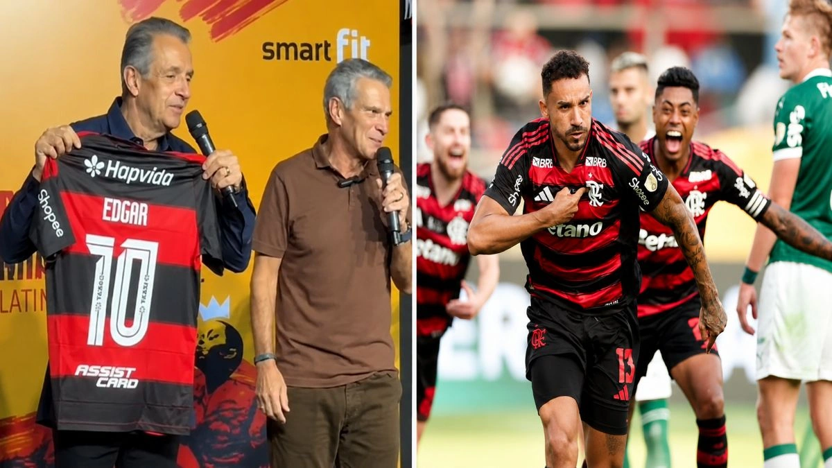 Bap presenteia torcedor do Palmeiras com camisa do Flamengo