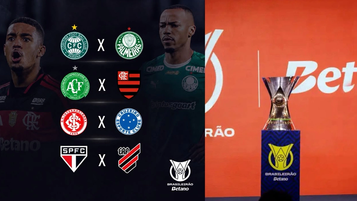 Chapecoense x Flamengo, Coritiba x Palmeiras e mais 2 jogos acontecem nesta quarta