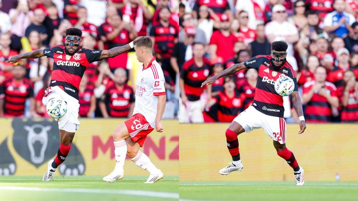 Emerson Royal liga para jogador do Benfica e pede desculpas após lesão em jogo do Flamengo