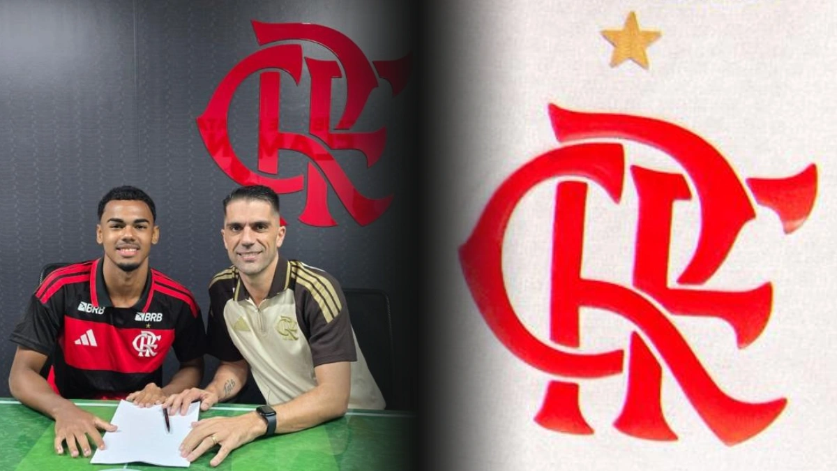 Flamengo assina contrato profissional com Marcos Pierre, atacante joia da base