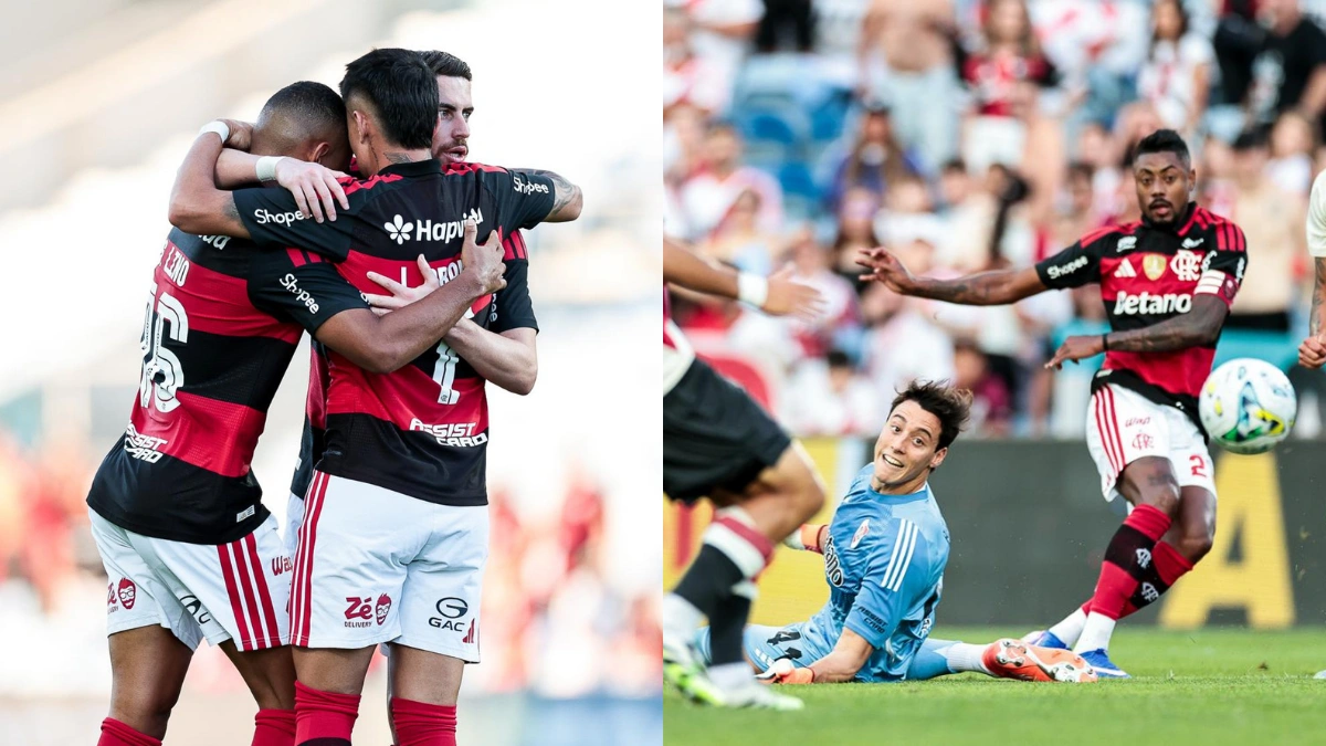 Flamengo busca virada, mas cede empate ao River Plate em 1° jogo da intertemporada em Portugal