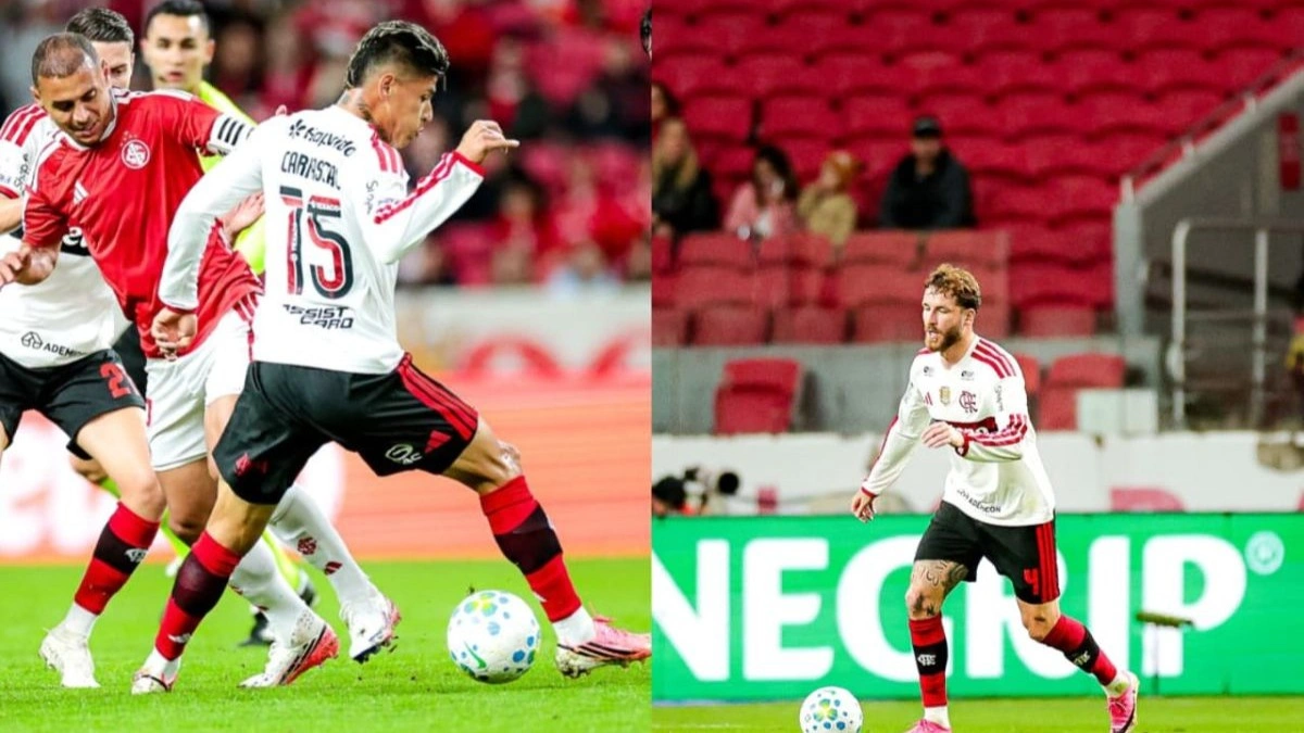 Flamengo tem atuação apática, mas acha gol no fim e empata com o Internacional pelo Brasileirão