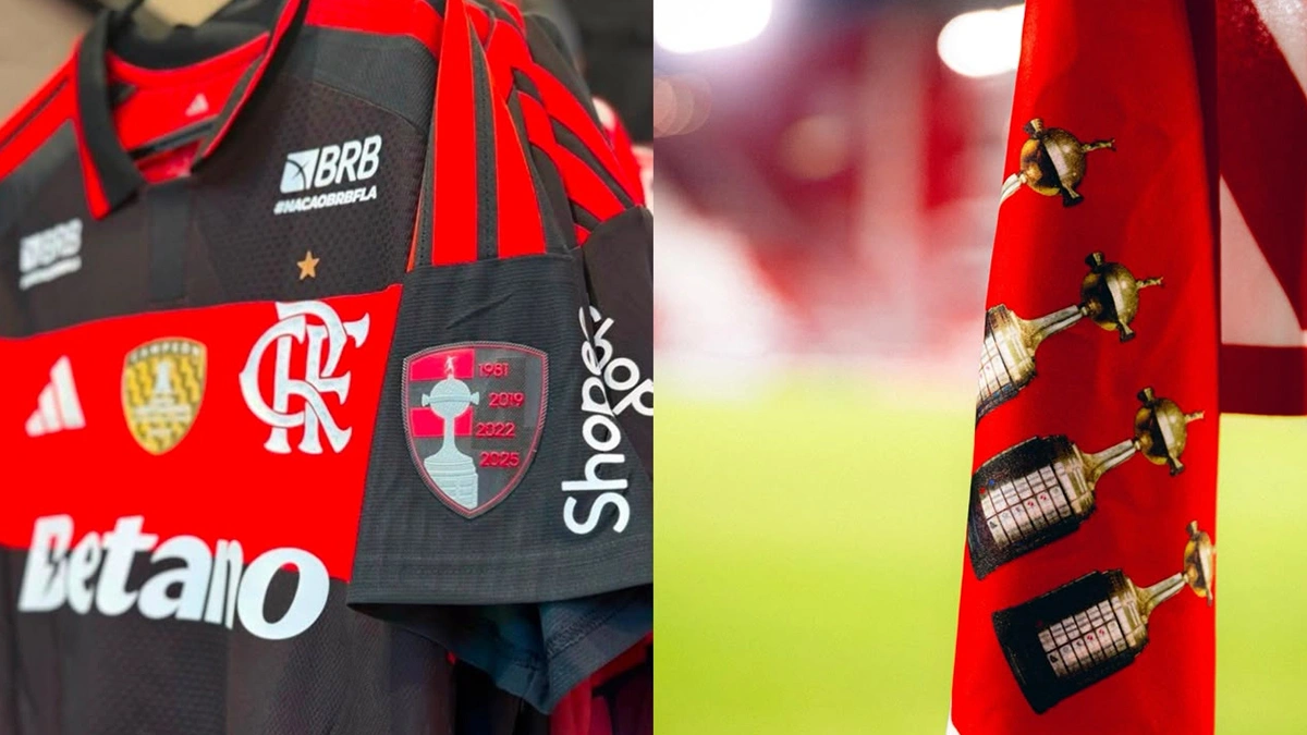Flamengo usará patch inédito nas camisas a partir das oitavas