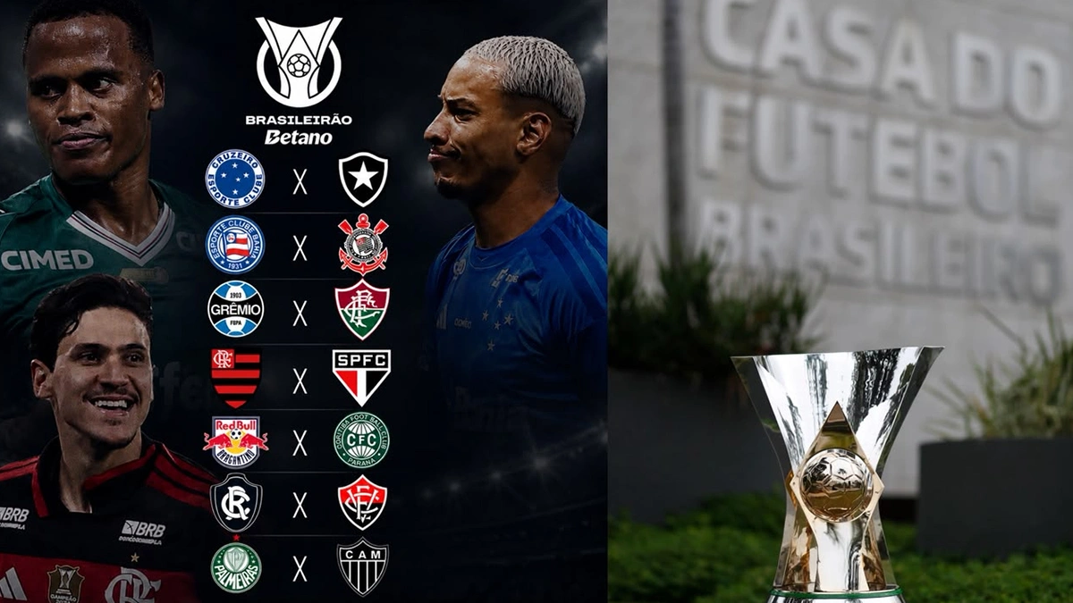 Flamengo x São Paulo, Palmeiras x Atlético-MG e mais 5 jogos acontecem neste domingo