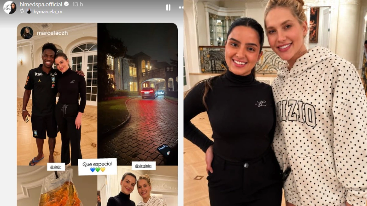 Fotos de Virginia em mansão de Vini Jr. agitam a web após a Copa