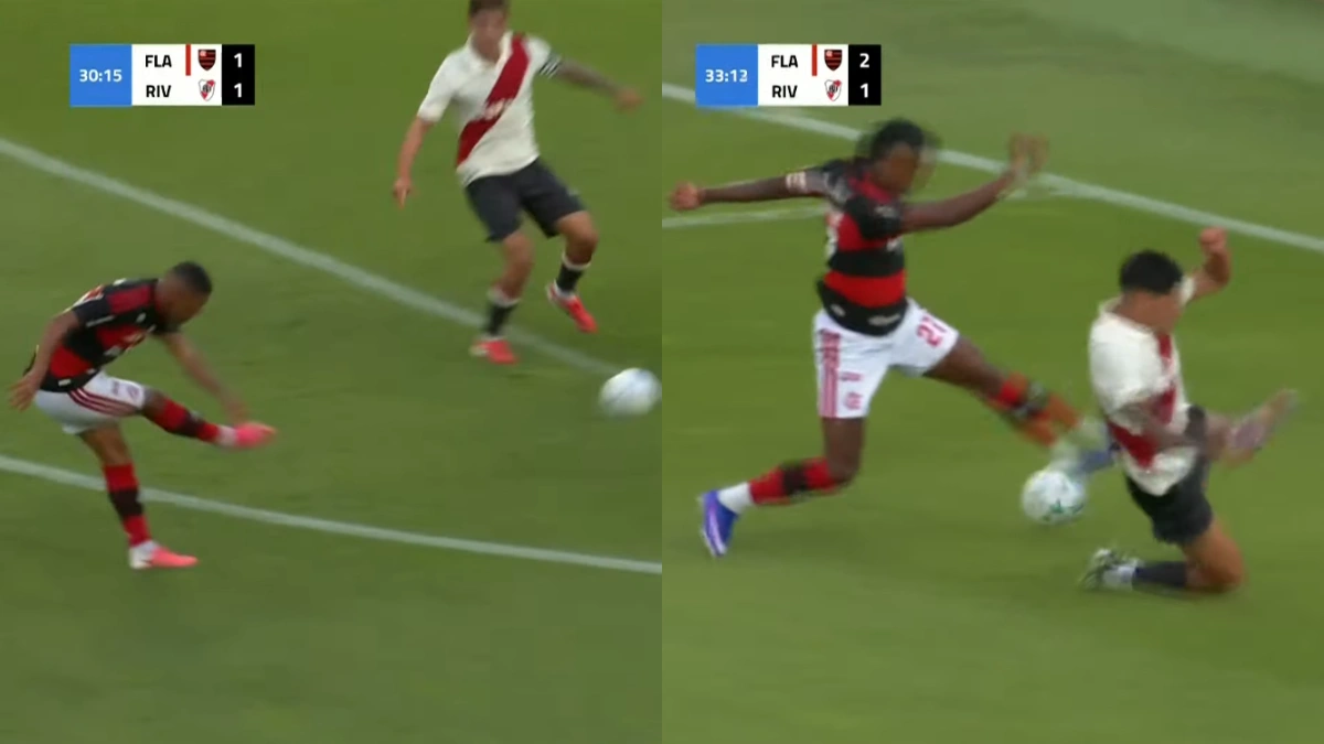 Gols do Flamengo | Samuel Lino e Bruno Henrique fazem 'virada relâmpago' sobre o River Plate