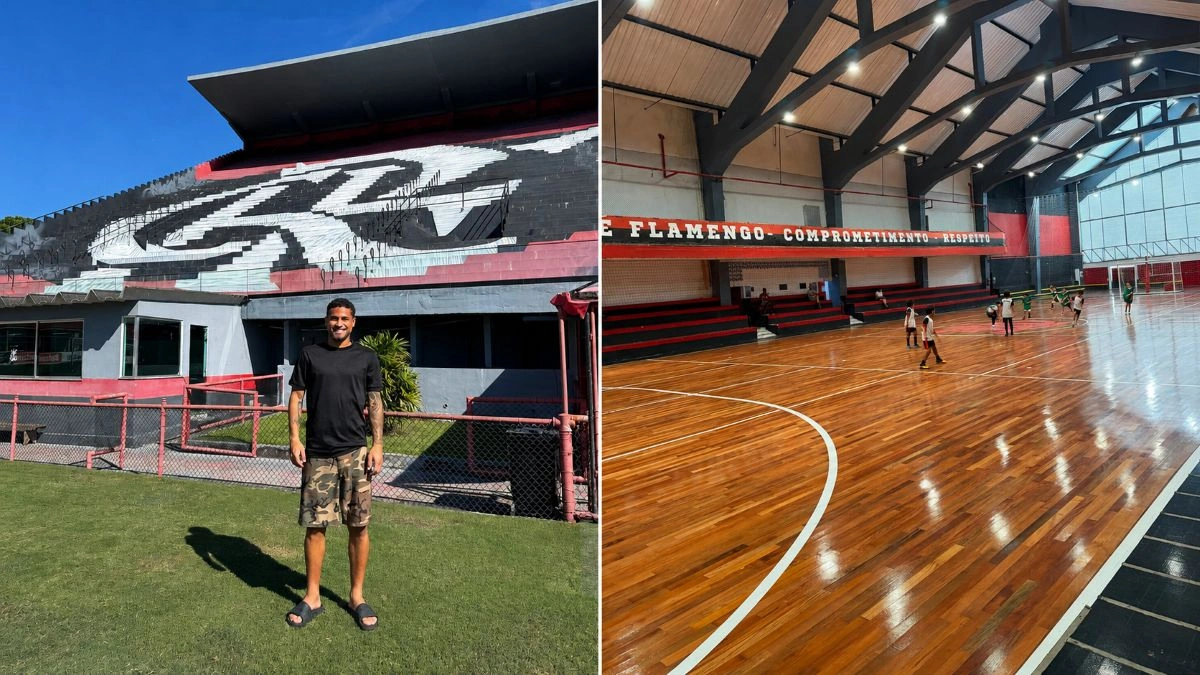 João Gomes visita sede do Flamengo e se emociona: “Nostalgia”