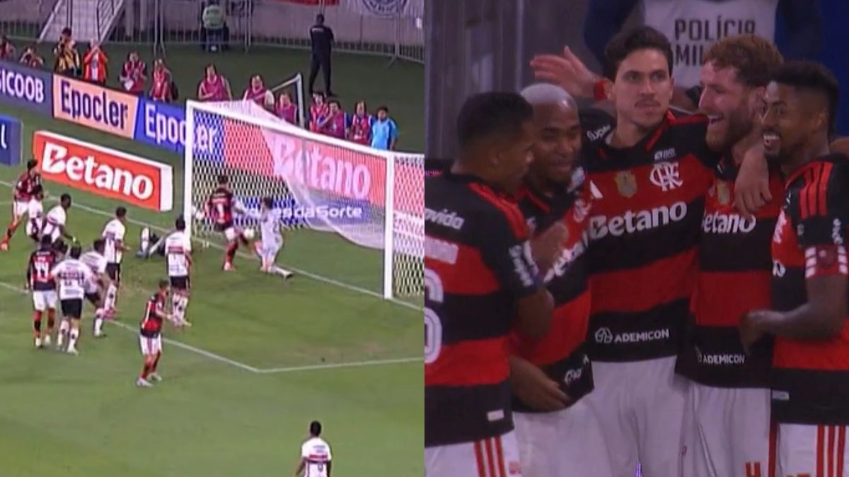 Léo Pereira marca 1º gol do Flamengo contra o São Paulo